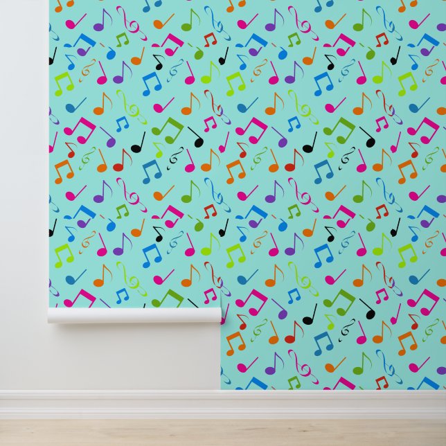 ミュージカルカラフルノートデザイン 壁紙 (アプリケーション)