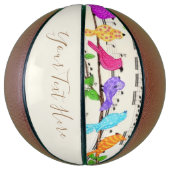 ミュージカルカラフルバスケットボールバスケッカスタムプ文字 バスケットボール (縦)