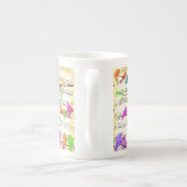 ミュージカルカラフルバード春マグカップ ボーンチャイナマグカップ (裏面)
