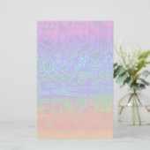 ミュージカルカラフル記号ひな形 便箋 (スタンド正面)