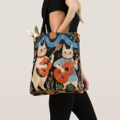 ミュージカルキャッツフォークアート トートバッグ (クローズアップ)