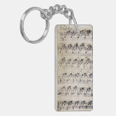ミュージカルキーチェーン – バッハのサイン キーホルダー (正面左)