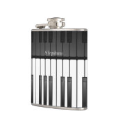 ミュージカルキーボードデザインフラスコ フラスク (左)