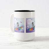 ミュージカルキーボード妖精の国 ツートーンマグカップ (正面左)