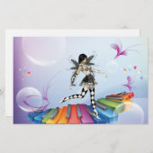 ミュージカルキーボード妖精の国 便箋 (正面/裏面)