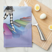 ミュージカルキーボード妖精の国Vignette キッチンタオル (四つ折り)