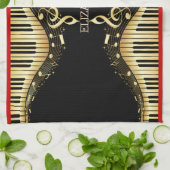 ミュージカルキーボード キッチンタオル (折り畳み)