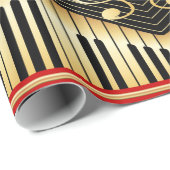 ミュージカルキーボード ラッピングペーパー (ロールコーナー)