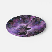 ミュージカルギターパーティー紙プレート ペーパープレート (アングル)