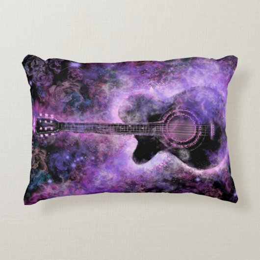 ミュージカルギター枕 アクセントクッション (正面)