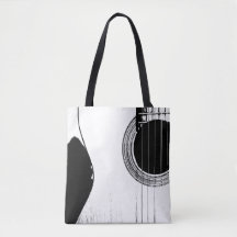 ミュージカルギター白黒抽象芸術