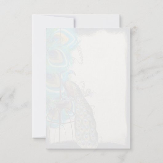 ミュージカルクジャックバードケージフェザー結婚ズサンキュー サンキューカード (裏面)