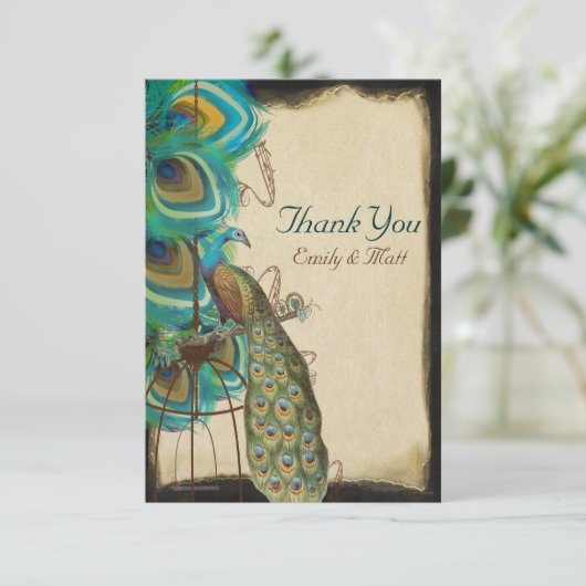 ミュージカルクジャックバードケージフェザー結婚ズサンキュー サンキューカード (スタンド正面)