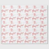 ミュージカルクリスマスお祝い ラッピングペーパー (フラット)