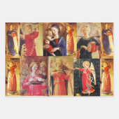 ミュージカルクリスマスエンジェルと子供付きマドンナ ラッピングペーパーシート (正面2)