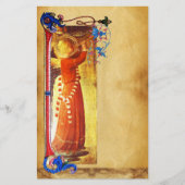 ミュージカルクリスマスエンジェルフローラパーチメント 便箋 (正面)