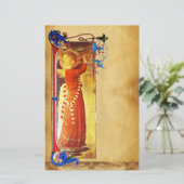 ミュージカルクリスマスエンジェルフローラパーチメント 便箋 (スタンド正面)