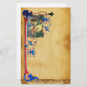 ミュージカルクリスマスエンジェルフローラパーチメント 便箋 (正面/裏面)