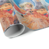 ミュージカルクリスマスエンジェル、喜び平和の愛 ラッピングペーパー (ロールコーナー)