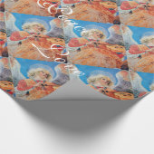 ミュージカルクリスマスエンジェル、喜び平和ラブパーチメント ラッピングペーパー (角)