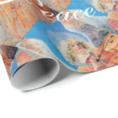 ミュージカルクリスマスエンジェル、喜び平和ラブパーチメント ラッピングペーパー (ロールコーナー)