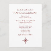 ミュージカルクリスマスコンサートホエレガントリデイ インビテーションポストカード (正面)