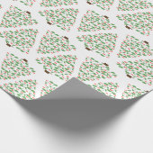 ミュージカルクリスマスツリーラッピング紙 ラッピングペーパー (角)