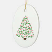 ミュージカルクリスマスツリー セラミックオーナメント (左)
