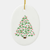 ミュージカルクリスマスツリー セラミックオーナメント (正面)