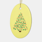 ミュージカルクリスマスツリー セラミックオーナメント (左)