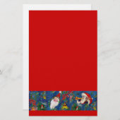 ミュージカルクリスマスナイト/サンタおもちゃブルーレッド 便箋 (正面/裏面)