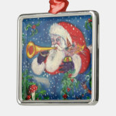 ミュージカルクリスマスナイト/サンタクロースブグラー メタルオーナメント (左)