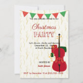 ミュージカルクリスマスパーティの招待状 招待状 (正面)