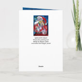 ミュージカルクリスマスパーティー,バイオリン付きサンタ シーズンカード (裏面)