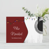 ミュージカルクリスマスフェリズナビダッドフェスティバルギターレッド シーズンカード (スタンド正面)