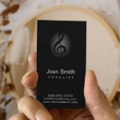 ミュージカルクレフ、 音符記号シンボルエレガントボーカリスト歌唱曲 名刺