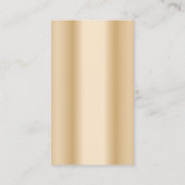 ミュージカルクレフ、 音符記号ボーカリストシンガーモダン金ゴールド音楽 名刺 (裏面)