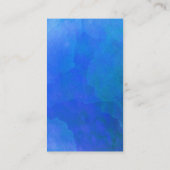 ミュージカルクレフ、 音符記号ロゴボーカリストシンガーウォーターカラーミュージック 名刺 (裏面)