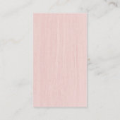 ミュージカルクレフ、 音符記号ロゴボーカリスト赤面ピンクミュージック 名刺 (裏面)