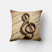 ミュージカルクレフ、 音符記号注 クッション (裏面)