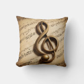ミュージカルクレフ、 音符記号注 クッション (正面)