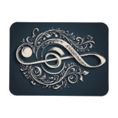 ミュージカルクレフ、 音符記号注 マグネット (横)