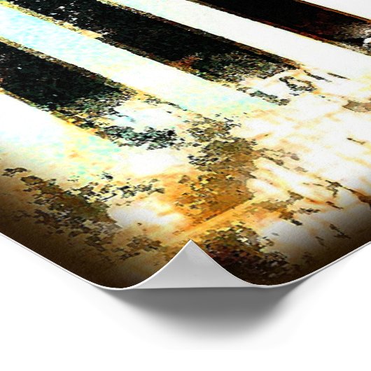 ミュージカルグランジキャンバス印刷 ポスター (角)