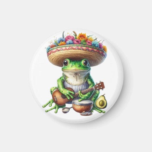 ミュージカルグリーンカエル マグネット (正面)
