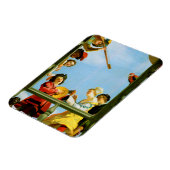 ミュージカルグループオンバルコニーファインアートオランダ絵画ズ マグネット (左側)