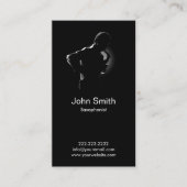 ミュージカルサックス奏者ジャズ音楽 名刺 (正面)