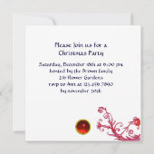 ミュージカルサンタと雪だるまクリスマスナイトパーティー 招待状 (裏面)