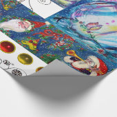 ミュージカルサンタと雪だるまクリスマスパーティー ラッピングペーパー (角)