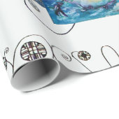 ミュージカルサンタと雪だるまクリスマスパーティー ラッピングペーパー (ロールコーナー)