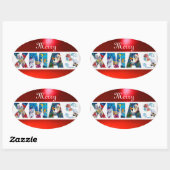 ミュージカルサンタクリスマスパーティー/ペンギンズセレナーデ 楕円形シール (シート)